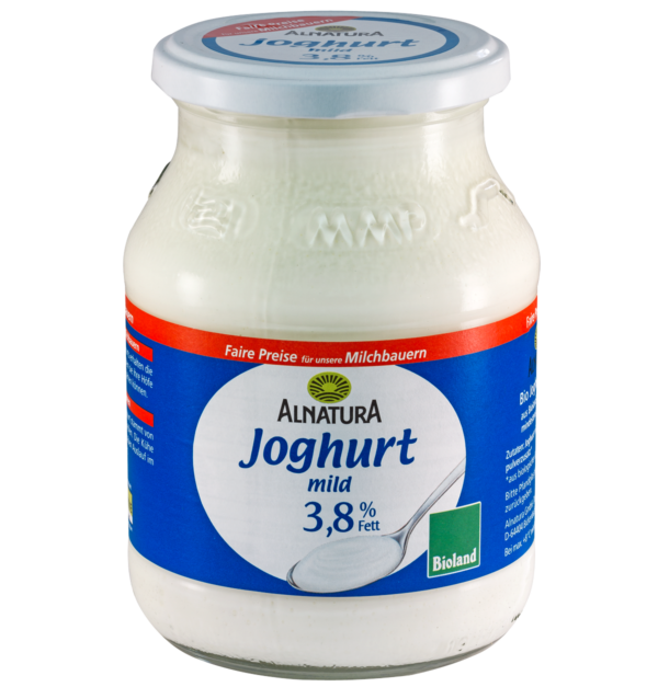 yogurt al naturale joghurt 3,8% di grassi biologico alnatura