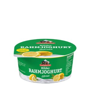 yogurt al limone bio milder rahmjyoghurt zitroneberchtesgadener land