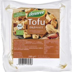 Tofu con arachidi vegan vegano dennree 200gr