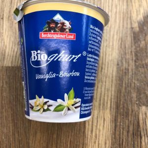 Bioghurt yogurt biologico vaniglia-bourbon berchtesgadener Land