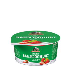 yogurt bio ecologico alla fragola Milder Rahmjoghurt erdbeere berchtesgadener land