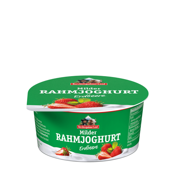 yogurt bio ecologico alla fragola Milder Rahmjoghurt erdbeere berchtesgadener land